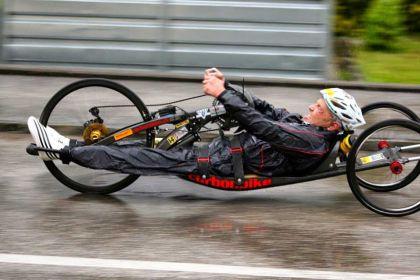 Walter Ablinger bei der Paracyclingtour
