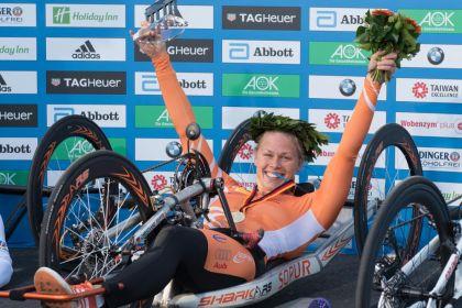 Siegerehrung Christiane Reppe (GER)